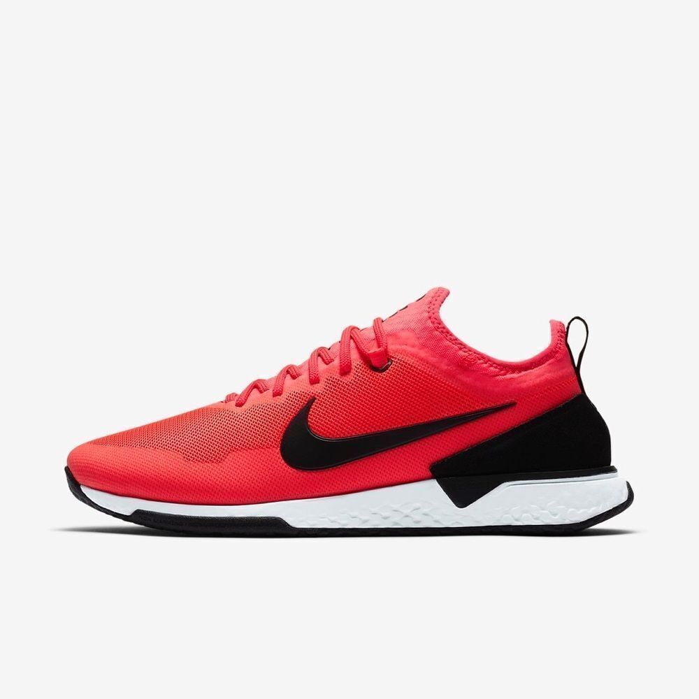 Nike F.C React Soccer Shoe Footwear Solar Red AQ3619-601 Men Shoes Size 7.5